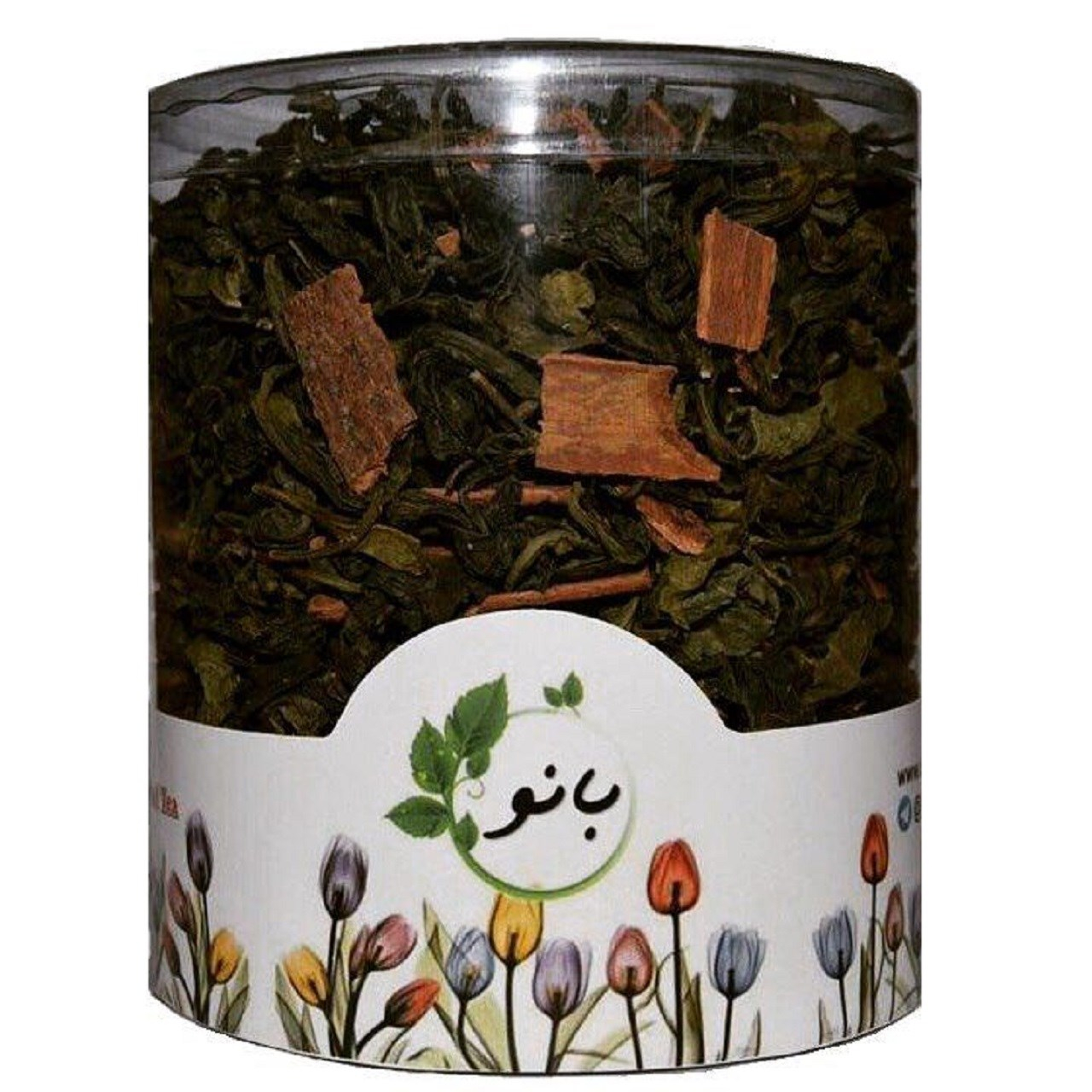 فوطی دمنوش ترکیبی بانو مدل چای سبز و دارچین