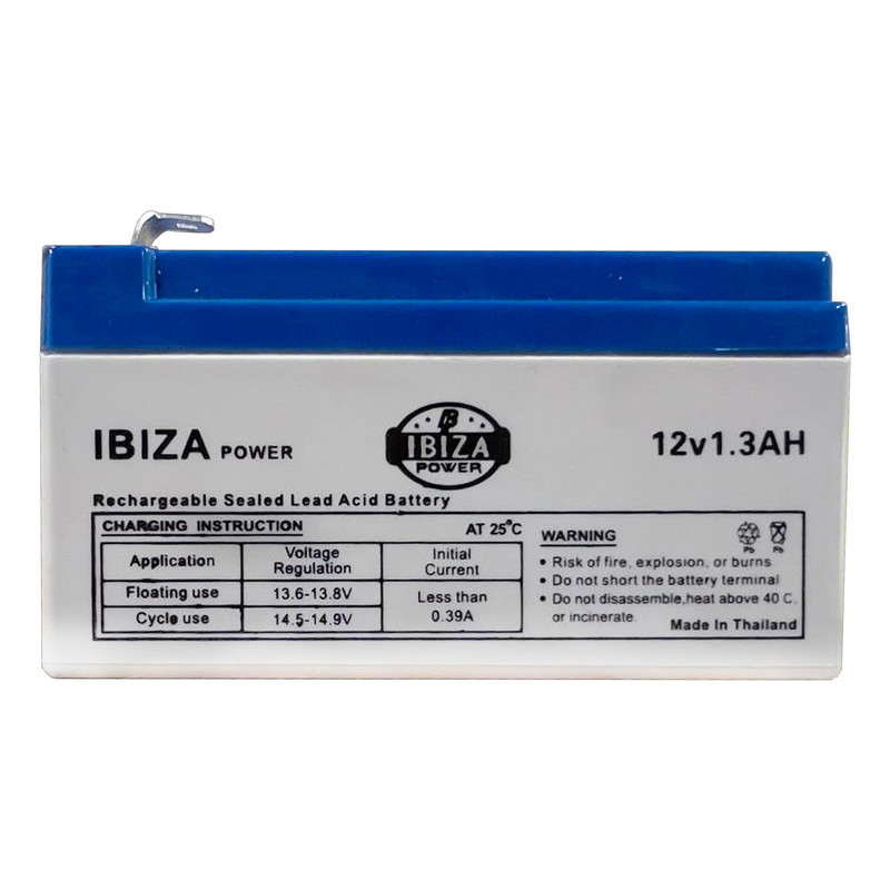 باتری یو پی اس 12 ولت 1.3 آمپر ساعت ایبیزا مدل: IBZ 12-1.3