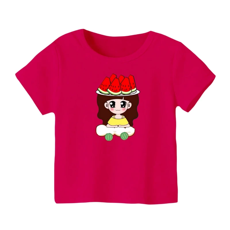 تی شرت آستین کوتاه بچگانه مدل دخترک یلدایی کد 27