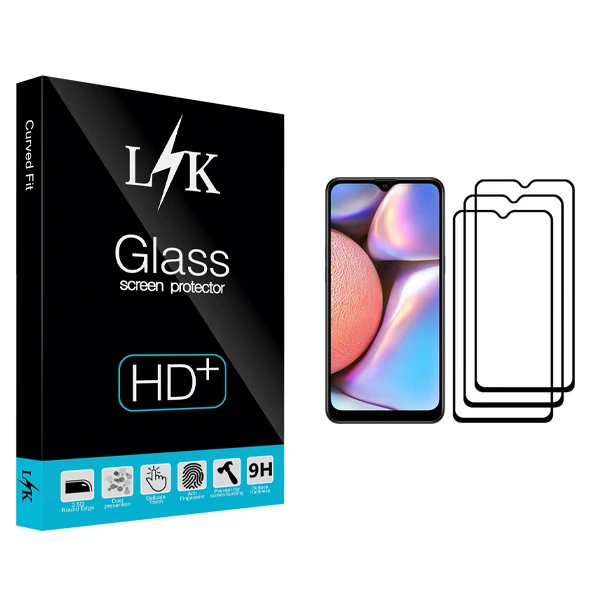 محافظ صفحه نمایش ال کی مدل +LITE مناسب برای گوشی موبایل سامسونگ Galaxy A10s بسته سه عددی