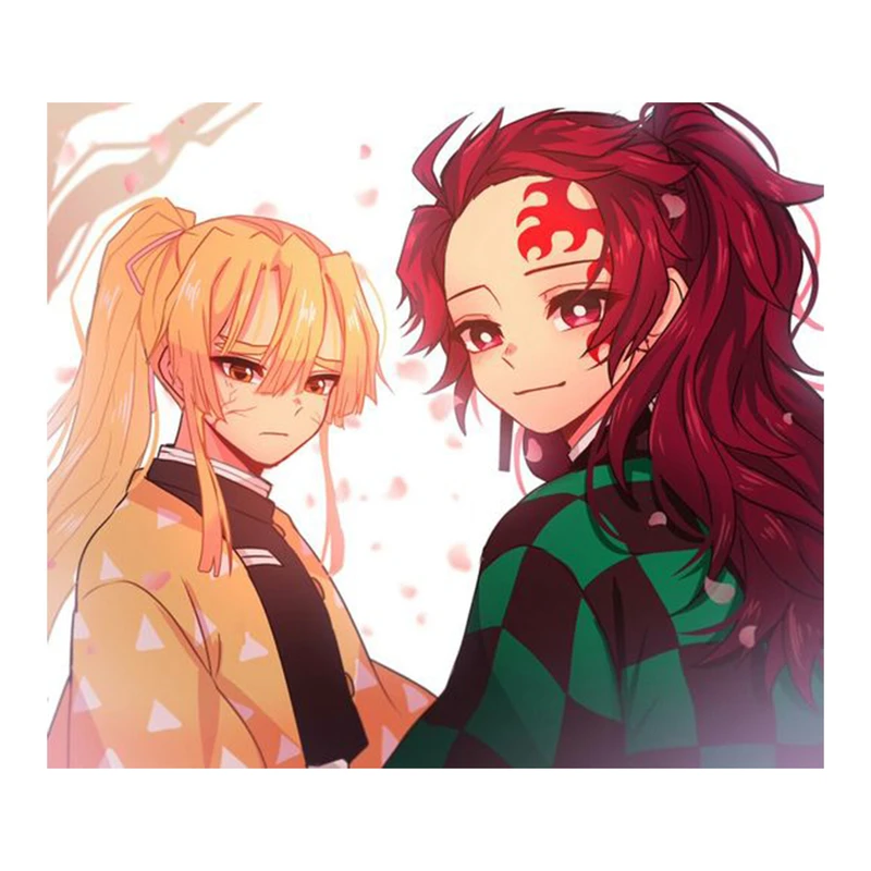 استیکر لپ تاپ و موبایل مدل انیمه طرح شیطان کش کامادو تانجیرو demon slayer kamado tanjiro کد 276