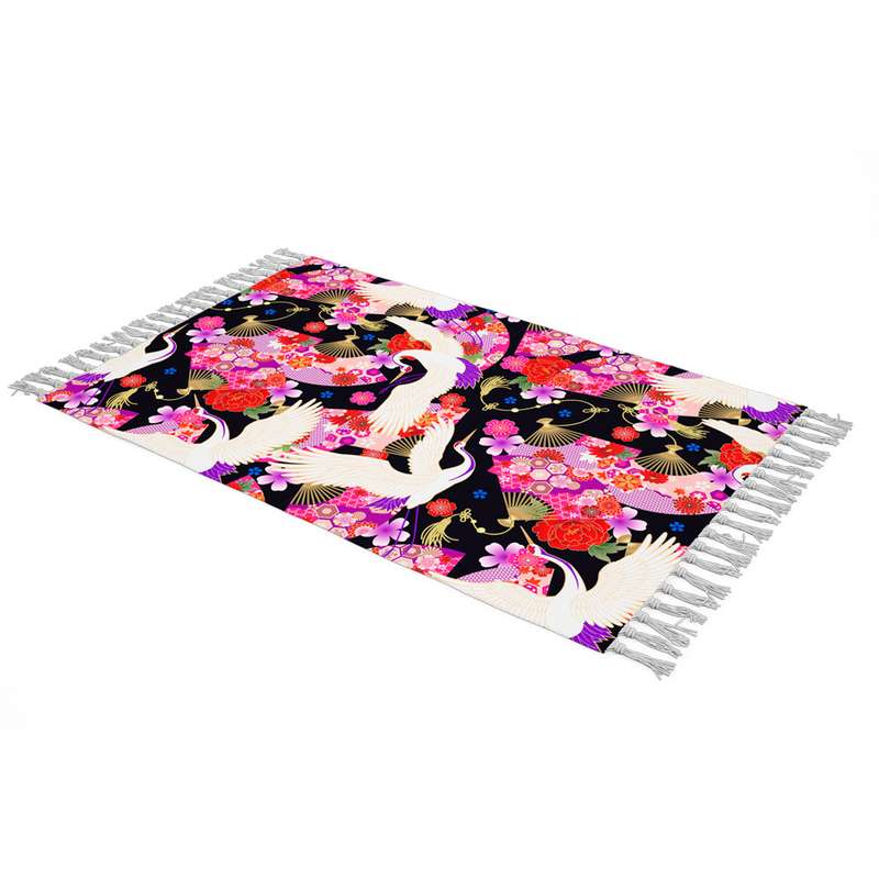 شال مبل طرح درنا کد f2sh1009 سایز 100x180 سانتی متر شال مبل طرح درنا کد f2sh1009 سایز 100x180 سانتی متر