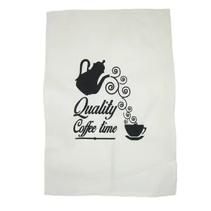 دستمال آشپزخانه مدل تکست طرح Coffee time کد 54