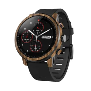  برچسب ماهوت طرح Light-Walnut-Wood مناسب برای ساعت هوشمند شیائومی Amazfit Stratos