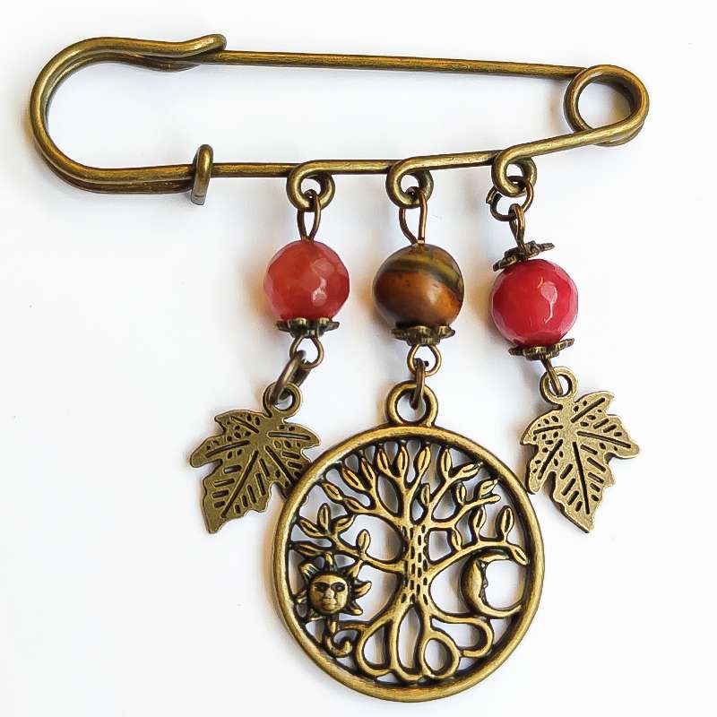 سنجاق سینه زنانه مدل درخت