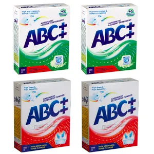 پودر رختشویی دستی و ماشینی آ.ب.ث پلاس پلاس مدل 0011 وزن 500 گرم بسته 4 عددی