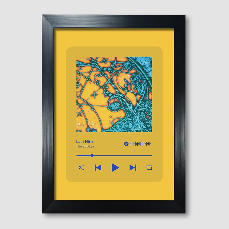 تابلو مدل موزیکال طرح Last Nite by The Strokes