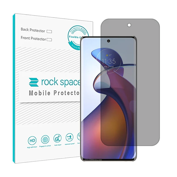 محافظ صفحه نمایش حریم شخصی راک اسپیس مدل Anti Shock مناسب برای گوشی موبایل موتورولا Moto Edge 30 Fusion