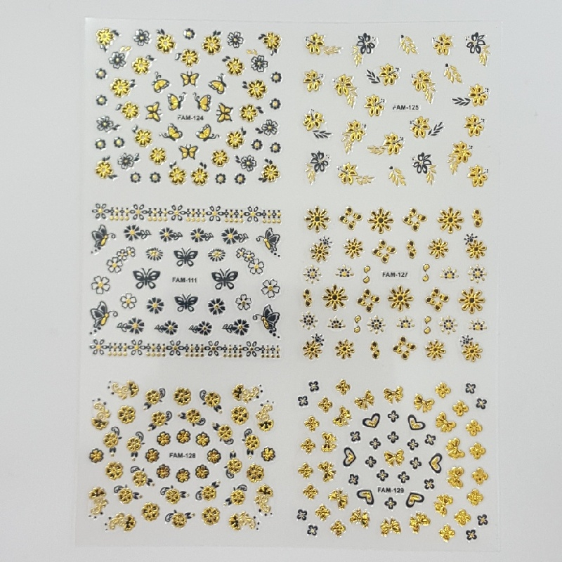 برچسب لنز ناخن مدل 01 کد 1235