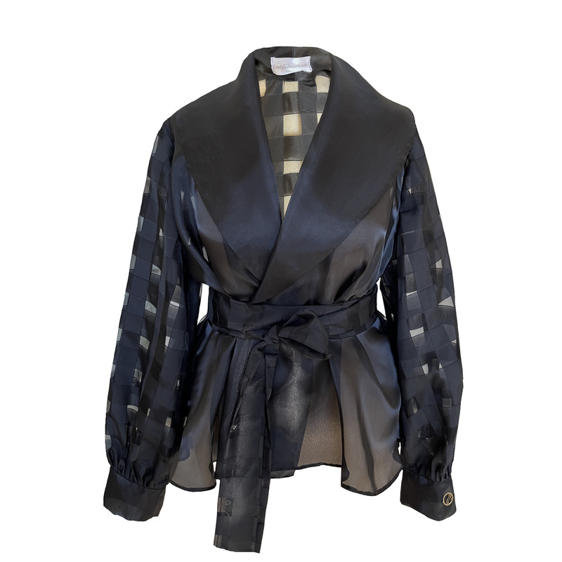 شومیز زنانه مدل شیشه ای ارگانزا