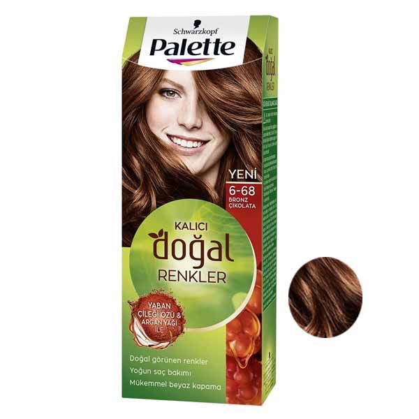کیت رنگ مو پلت سری DOGAL شماره 68-6 حجم 50 میلی لیتر رنگ برنز شکلاتی