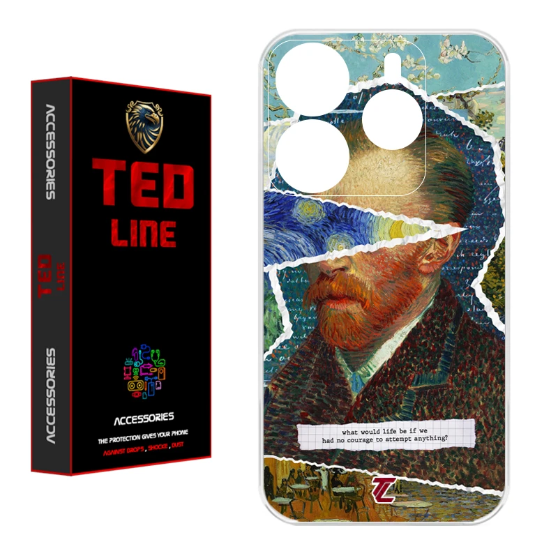 کاور تد لاین طرح ونگوگ کد 1115 مناسب برای گوشی موبایل شیائومی Redmi Note 14 4G