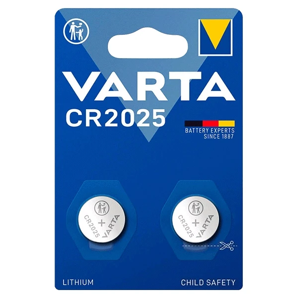 باتری سکه ای وارتا مدل CR 2025 بسته دو عددی