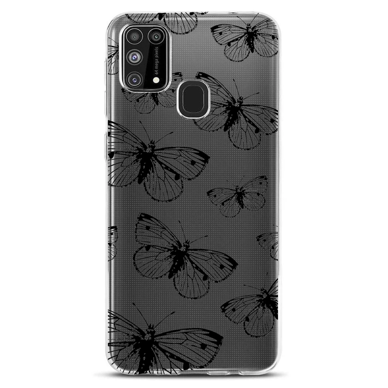 کاور مگافون طرح پروانه مدل C54-B مناسب برای گوشی موبایل سامسونگ Galaxy M31         