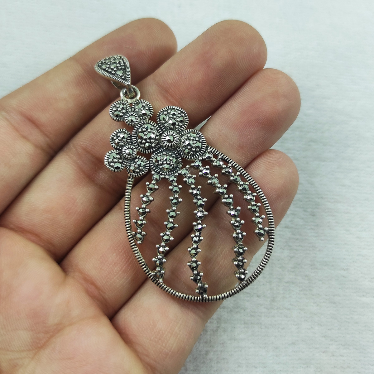 آویز گردنبند نقره قلم سلین کالا مدل MPS-5