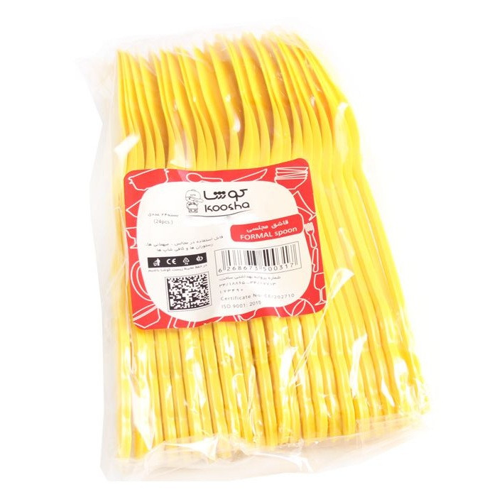 قاشق یکبار مصرف کوشا کد M0101 بسته 24 عددی