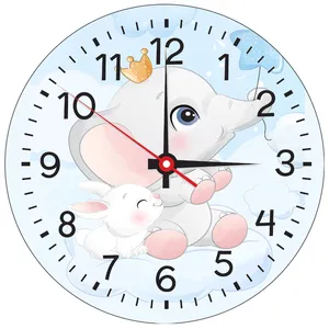 ساعت دیواری کودک طرح فیل کد 30