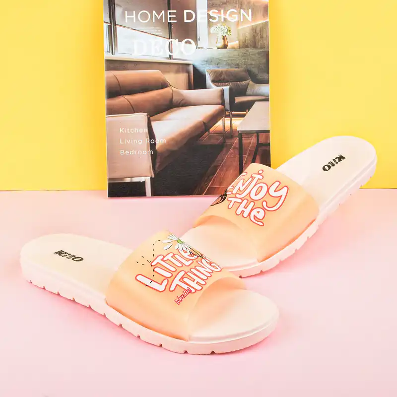 دمپایی زنانه کیتو مدل از چیزای کوچیک لذت ببر کد GLB.4003