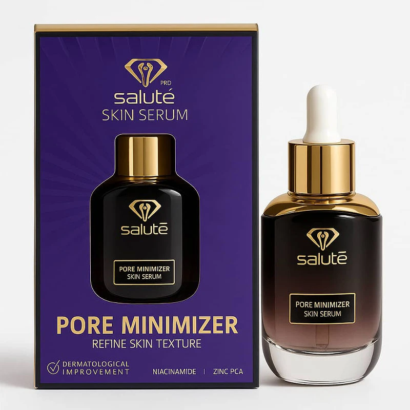 سرم کاهنده منافذ پوست سالوته پرو مدل PORE MINIMIZER سالوته مناسب برای انوع پوست حجم 30میلی لیتر