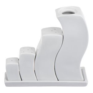 نقد و بررسی ست نمکدان و تک گلدان تینک هوم کد 40141 توسط خریداران