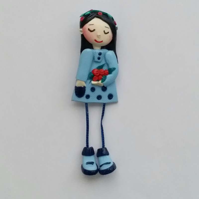 گل سینه دخترانه مدل دختر گل فروش SS20