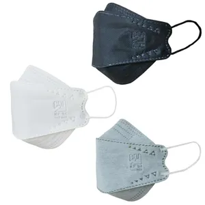 ماسک تنفسی بهسا مدل سه بعدی 3D-BSA-09-BcWwGr بسته 9 عددی