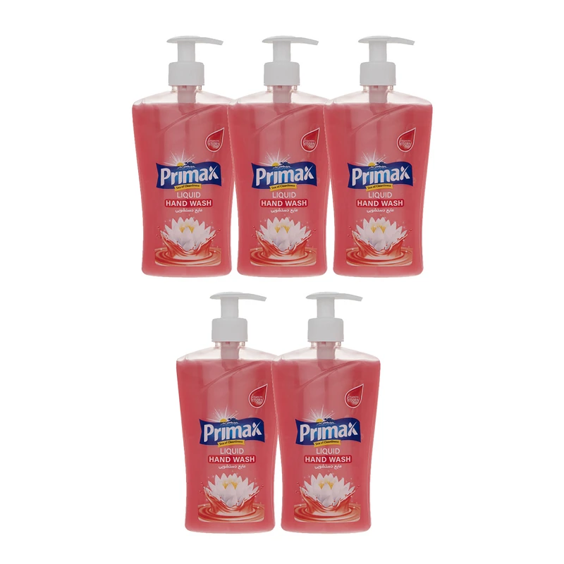 مایع دستشویی پریمکس مدل Pink حجم 450 میلی لیتر بسته 5 عددی