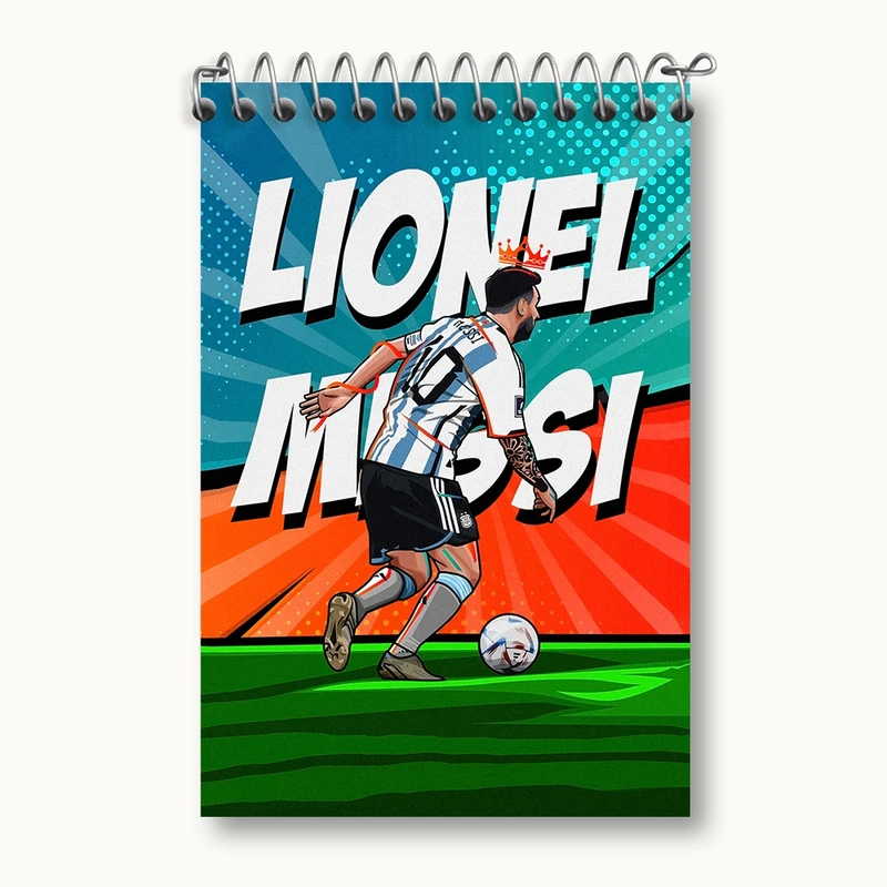 دفتر یادداشت 50 برگ خندالو مدل لیونل مسی کد F1690
