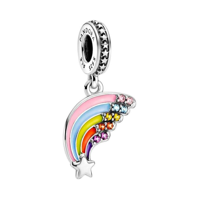 آویز گردنبند نقره زنانه پاندورا مدل Rainbow