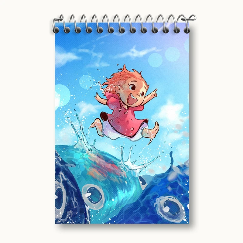 دفتر یادداشت 50 برگ خندالو مدل انیمه پونیو (Ponyo) کد F837