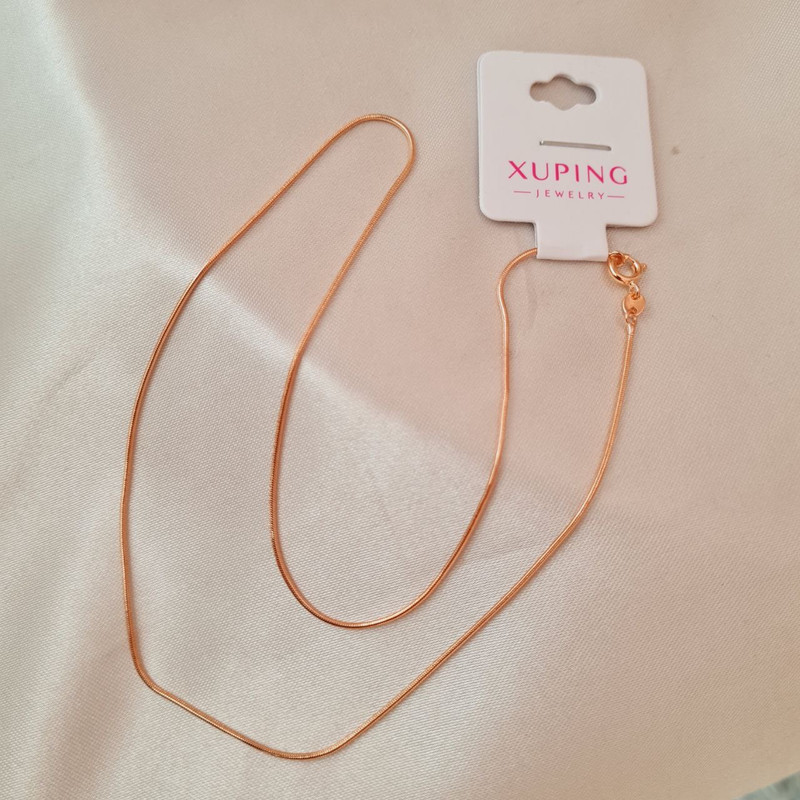 زنجیر زنانه ژوپینگ مدل هرینگبون کد MK