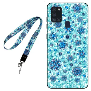 Megafone Snow Flake 0014 Cover For Samsung Galaxy A21 S Mobile Neckband 