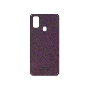 MAHOOT Purple-Leather Cover Sticker for Samsung Galaxy M21