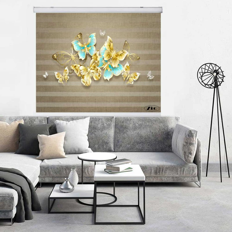 پرده زبرا زیو کد 3D1360 سایز 150x200 سانتی متر