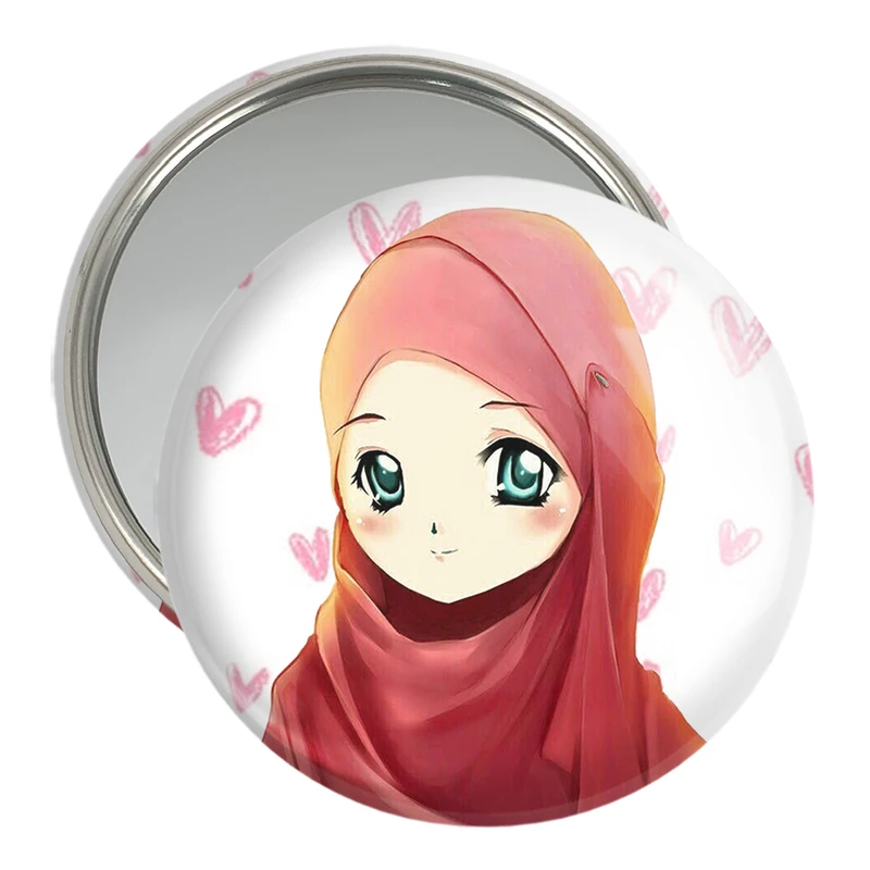 آینه جیبی خندالو مدل دخترانه باحجاب کد 26014