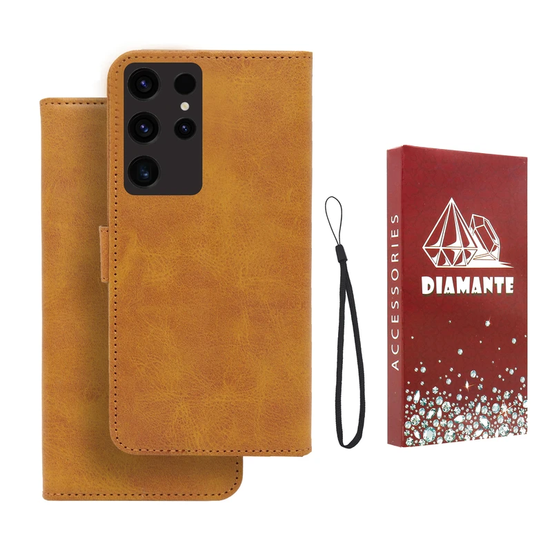 کیف کلاسوری دیامانته مدل Bandaviz Rd مناسب برای گوشی موبایل سامسونگ Galaxy S25 Ultra به همراه بند آویز