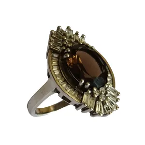 انگشتر نقره زنانه مدل یاقوت کبود مخراج کاری 