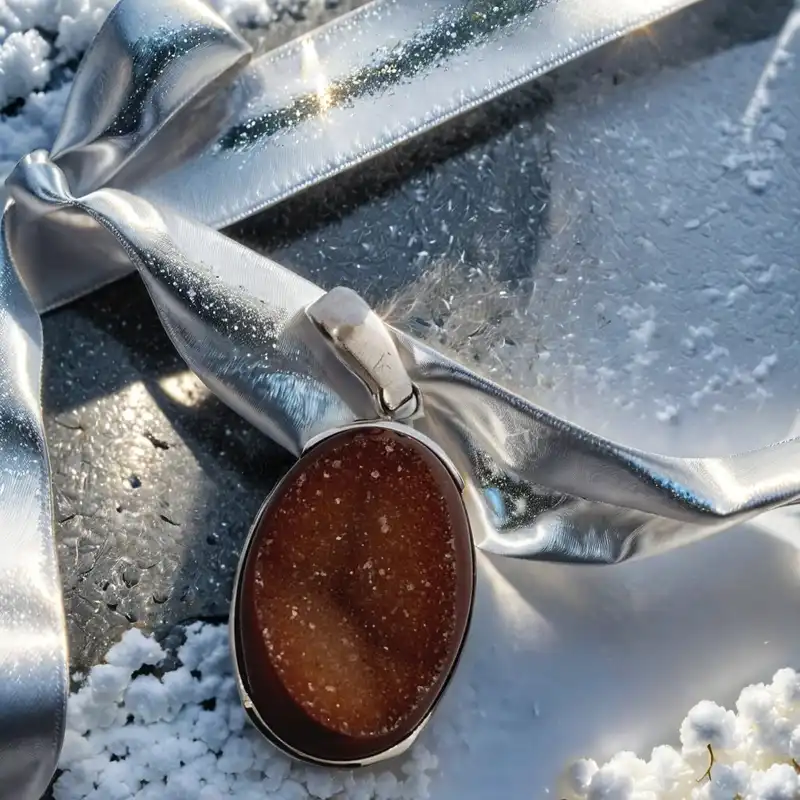 آویز گردنبند نقره مدل PiArte P03M-3