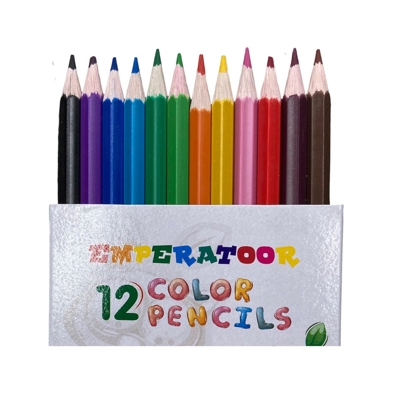 مداد رنگی 12 رنگ امپراطور مدل روباه