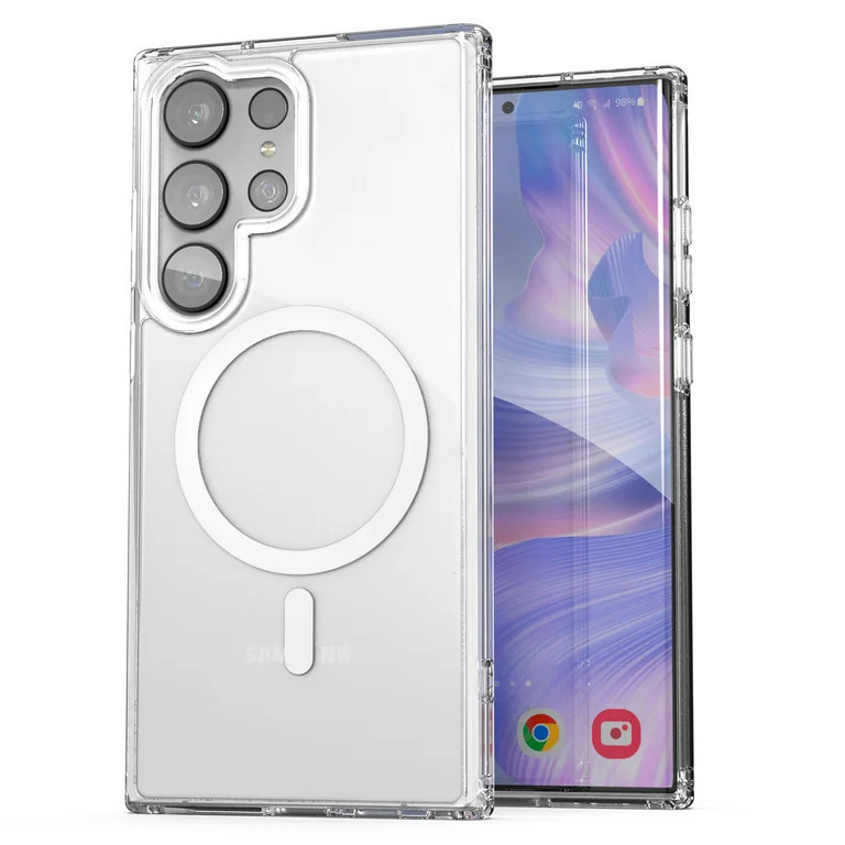 کاور مدل مگ سیف clear مناسب برای گوشی موبایل سامسونگ Galaxy S23ultra