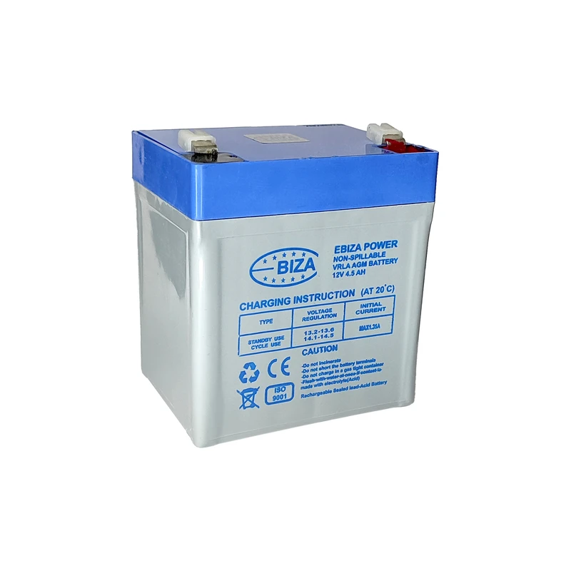 باتری UPS با ولتاژ 12V ولت و شدت جریان 4.5 آمپرساعت مدل Ebiza 4.5AH