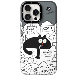 youngkit White Nina Canvascase for apple iphone 13promax