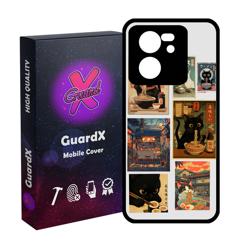 کاور گارد ایکس طرح گربه سوشی مدل 11158 مناسب برای گوشی موبایل شیائومی 13T/13T Pro/Redmi K60 Ultra