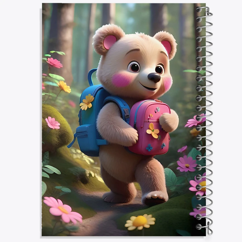 دفتر لیست خرید 50 برگ خندالو طرح خرس بامزه کد F7797