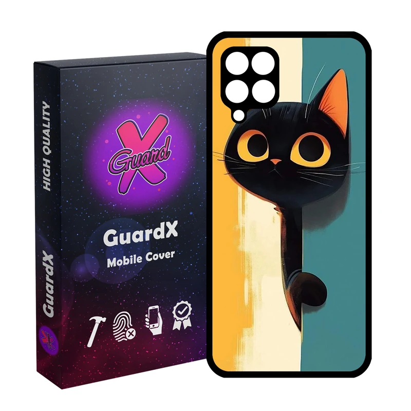 کاور گارد ایکس طرح گربه مدل 10780 مناسب برای گوشی موبایل سامسونگ Galaxy A12/M12/F12