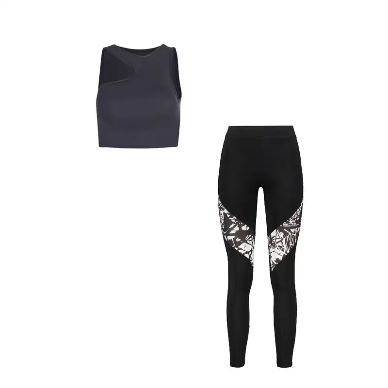 ست نیم تنه و لگینگ ورزشی زنانه مدل  1401-90