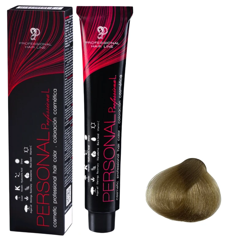 رنگ مو پرسونال پی ال شماره 9.3 حجم 100 میلی لیتر رنگ بلوند زیتونی خیلی روشن 