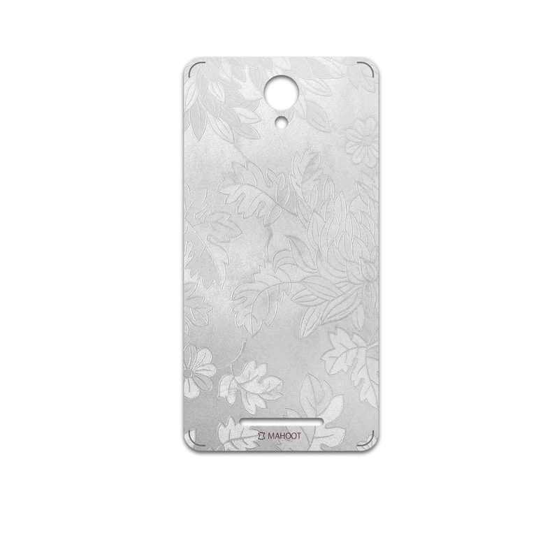 برچسب پوششی ماهوت مدل Silver-Wildflower مناسب برای گوشی موبایل شیائومی Redmi Note 2
