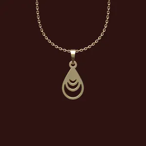 گردنبند طلا 18 عیار زنانه مدوپد مدل هندسی کد X2-1-1159