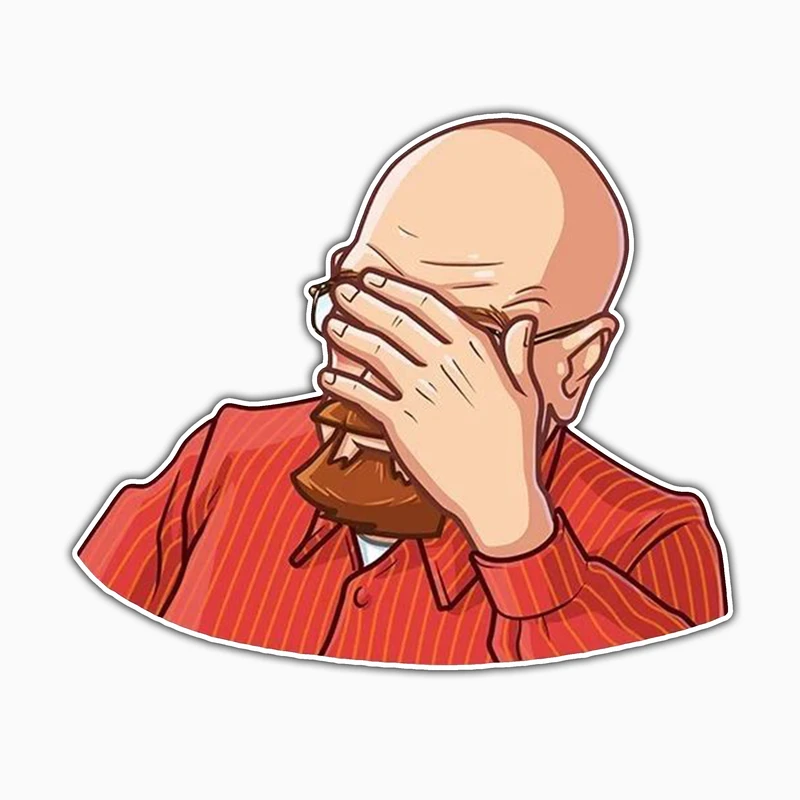 استیکر لپ تاپ و موبایل بووم طرح سریال Breaking Bad مدل Sad Walter کد WR33